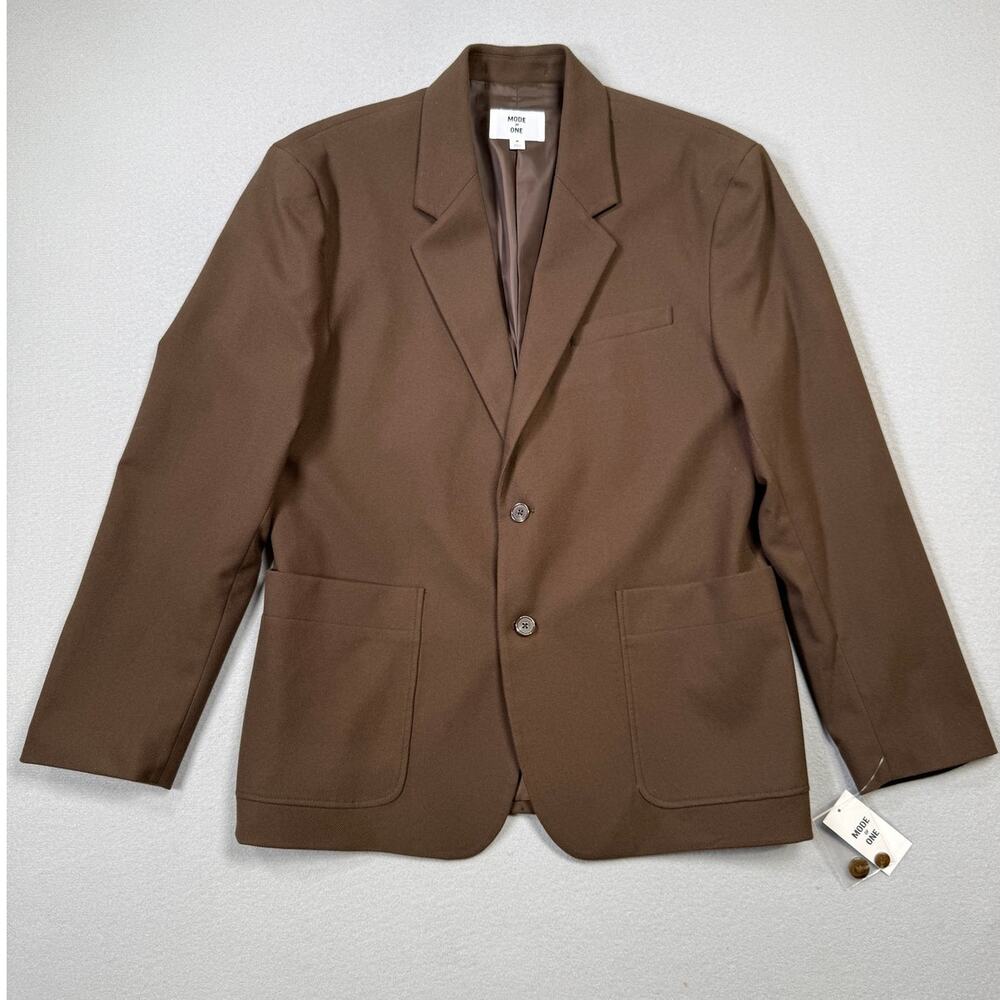 Mode of One Men's Relaxed-Fit Suit Blazer Walnut Medium  $139